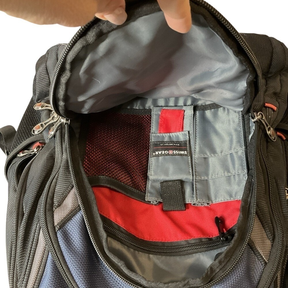 Wenger Swiss Gear Ibex 17-Inch Laptop Scansmart Backpack Bag Blue Travel School - Picture 10 of 13